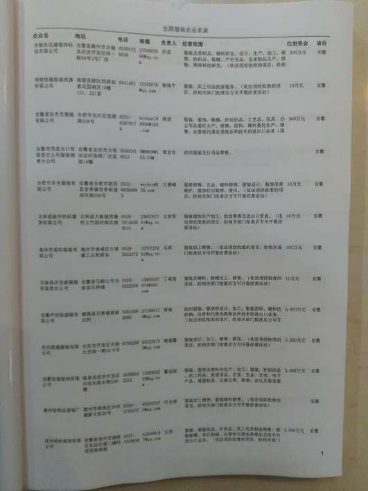 中國服裝企業黃頁可開展精準營銷，電話營銷、郵件營銷、傳真營銷等等多管齊下，圓您銷售冠軍夢
